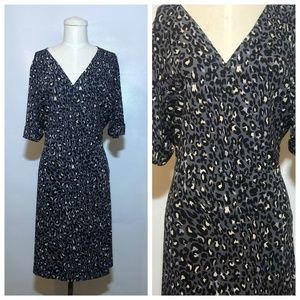 Faux Wrap Dress Animal Print Apt. 9 Cheetah